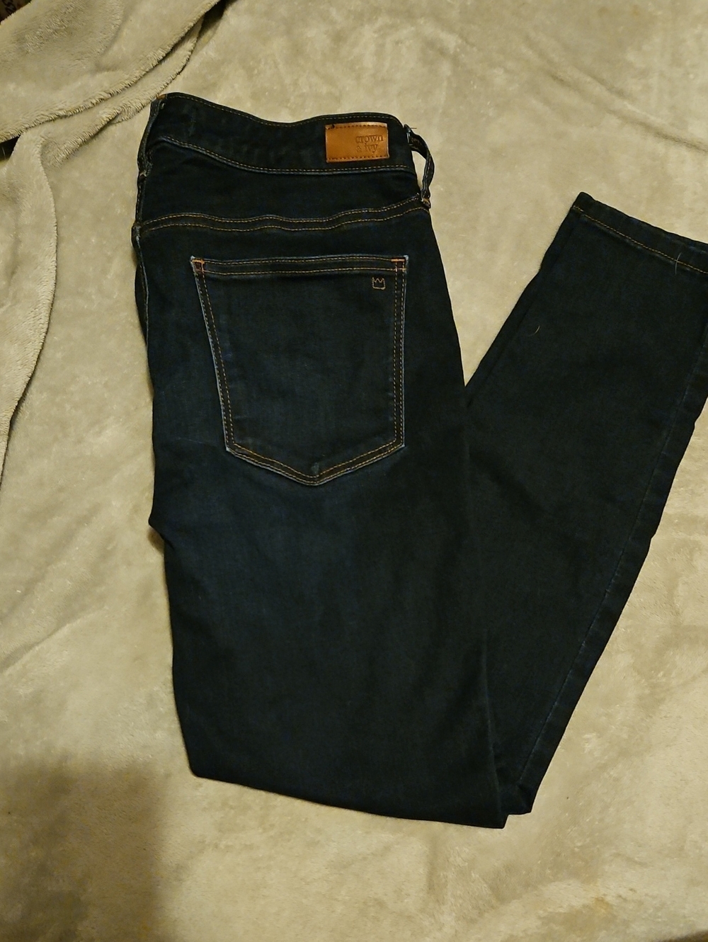 crown & ivy Dark Indigo Skinny Jeans